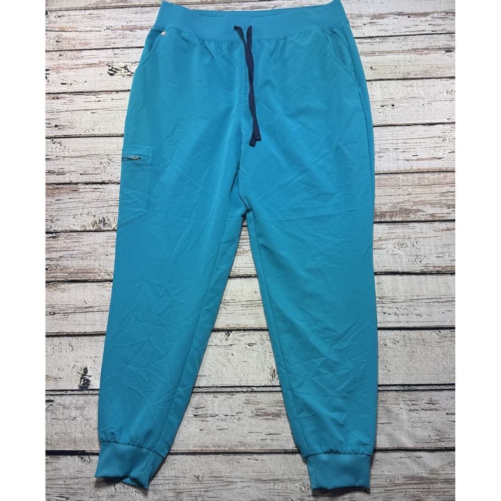 Figs High Waist Zamora Jogger Sz XL Surgical Turquoise Scrub Pants #1000207